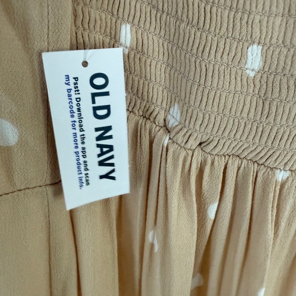 Chic Tan Polka Dot Maxi Dress - Picture 4 of 5